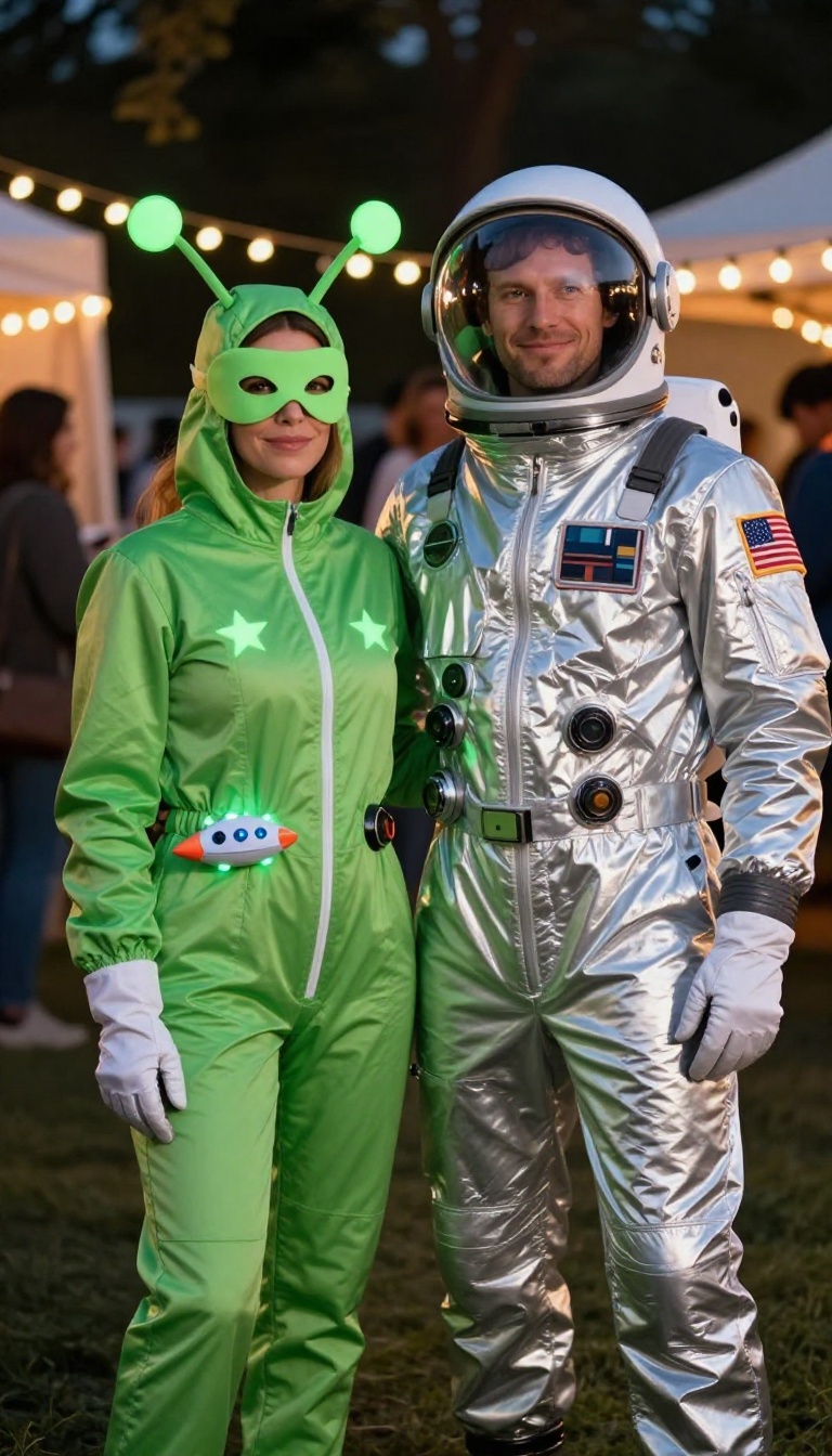 13. Retro Astronaut & Alien