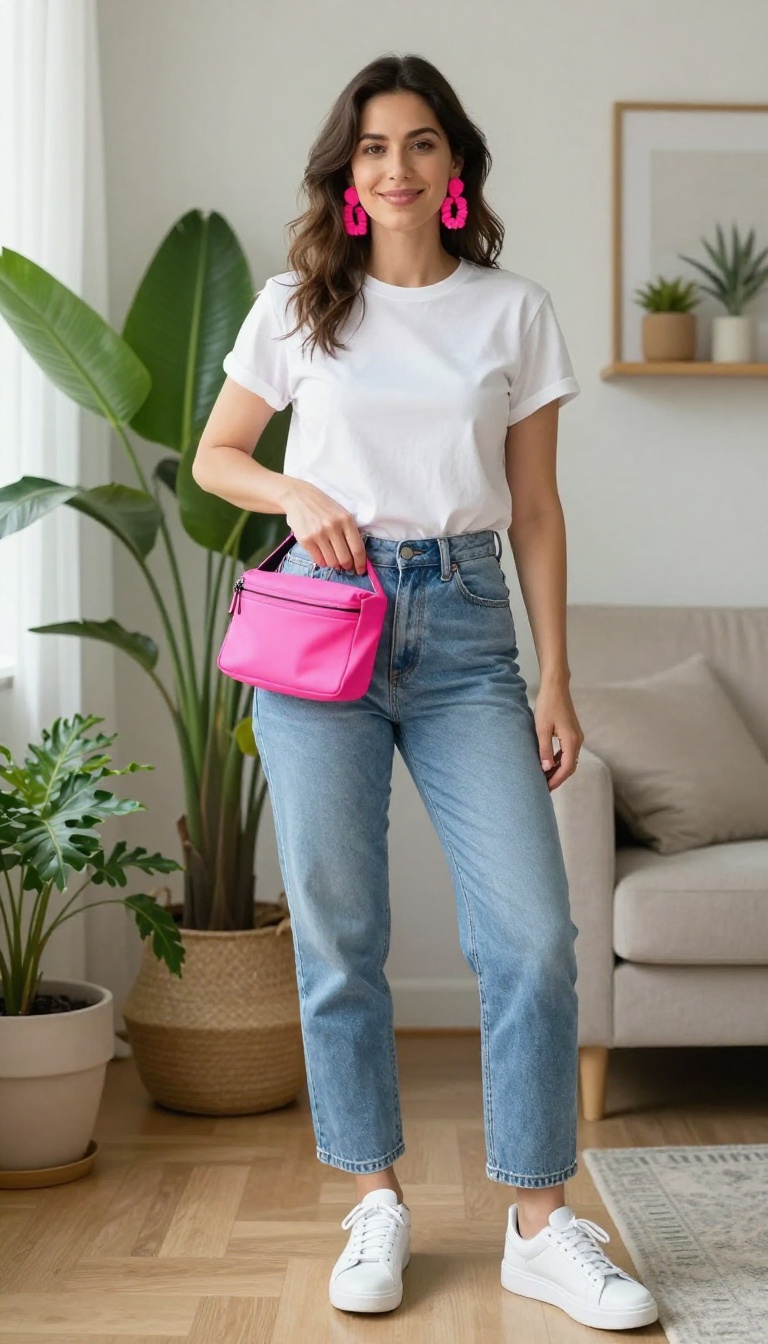 7. Neon Accessories, Neutral Base