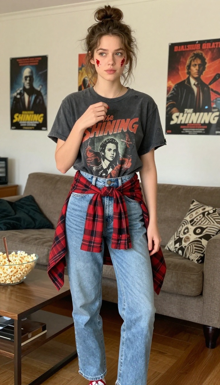 11. Horror Movie Fan: Retro Slasher Tee