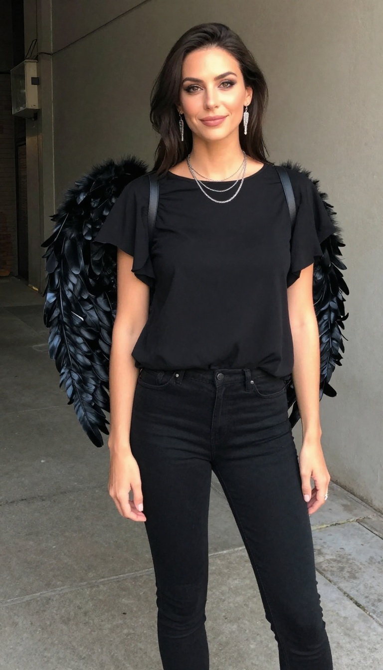 3. The Dark Angel: Edgy and Ethereal