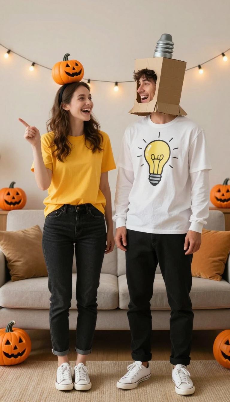 7. Light Bulb and Idea