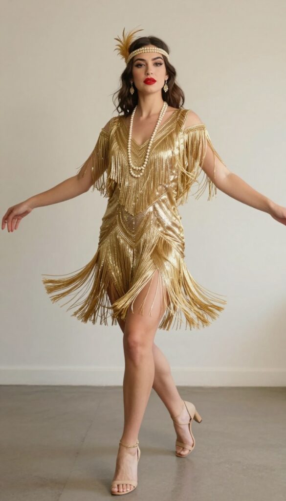 8. 1920s Flapper-Inspired Fringe Dress