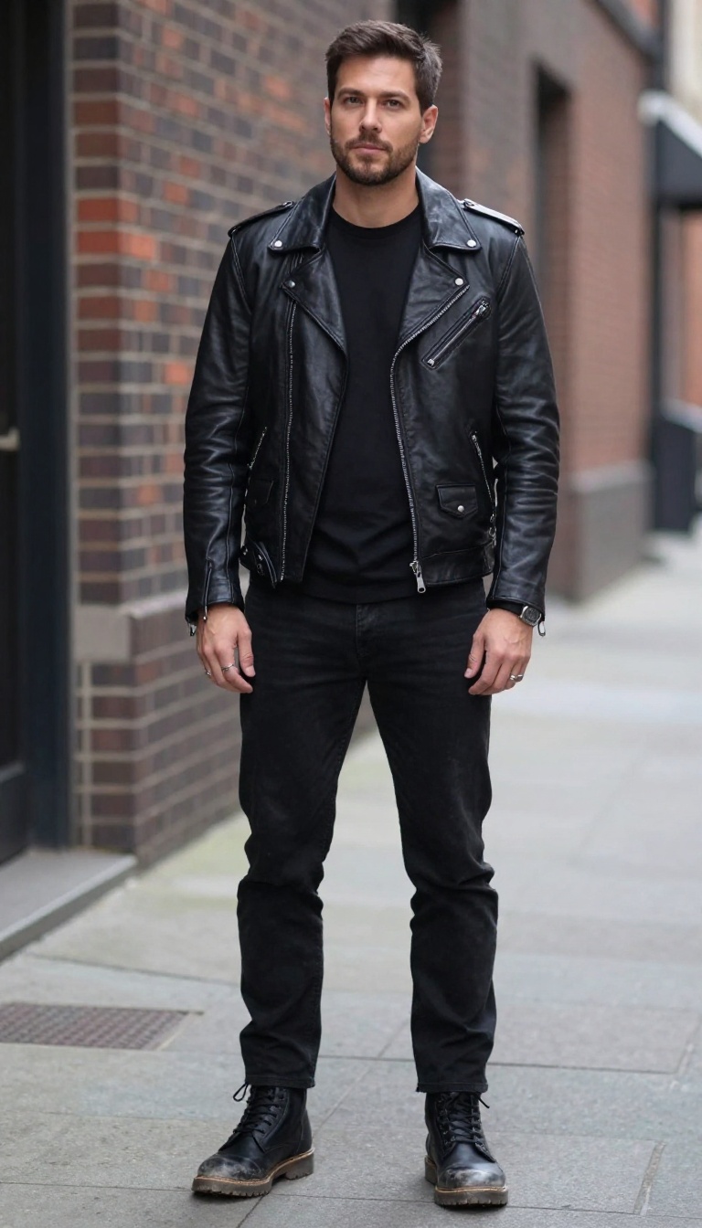 15. The All-Black 80s Look: Minimalist Edge