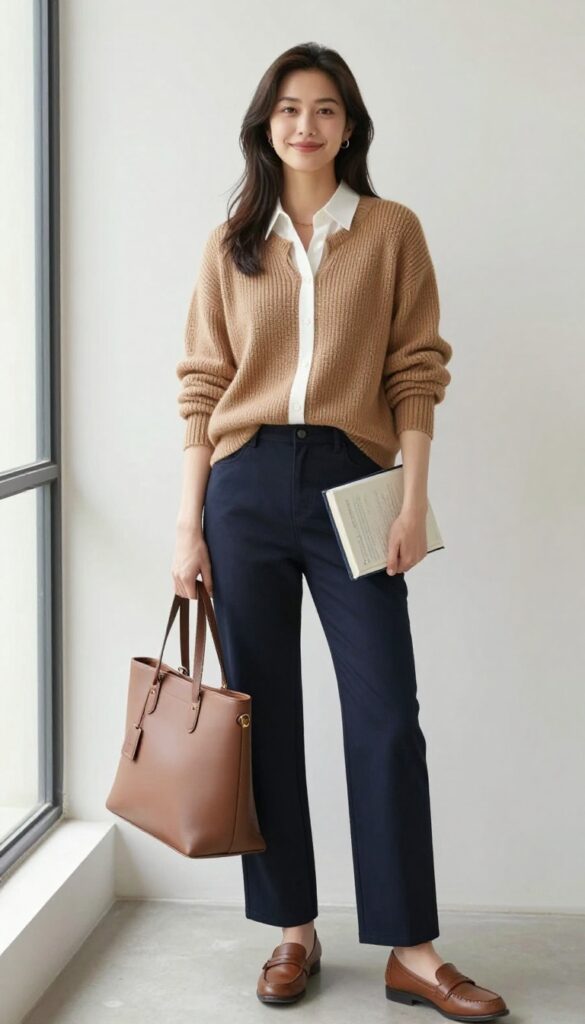 8. The Layered Shirt and Sweater Vest