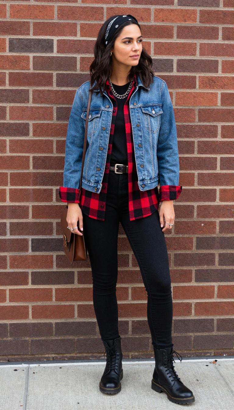 15. Modern Pirate: Denim, Plaid, and Contemporary Edge
