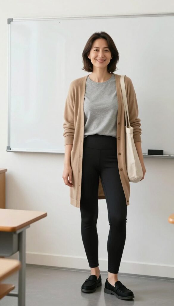 3. The Effortless Tunic and Leggings Look
