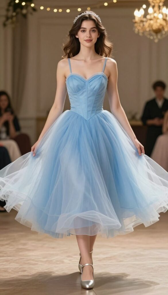 4. Ball Gown with Tulle Skirt