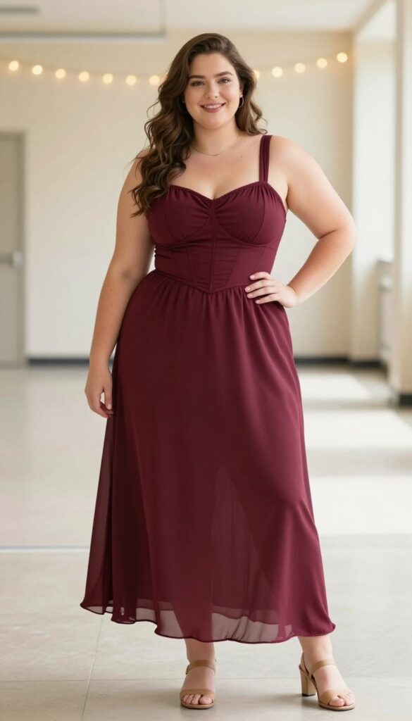 14. Corset Bodice with a Flowing Skirt