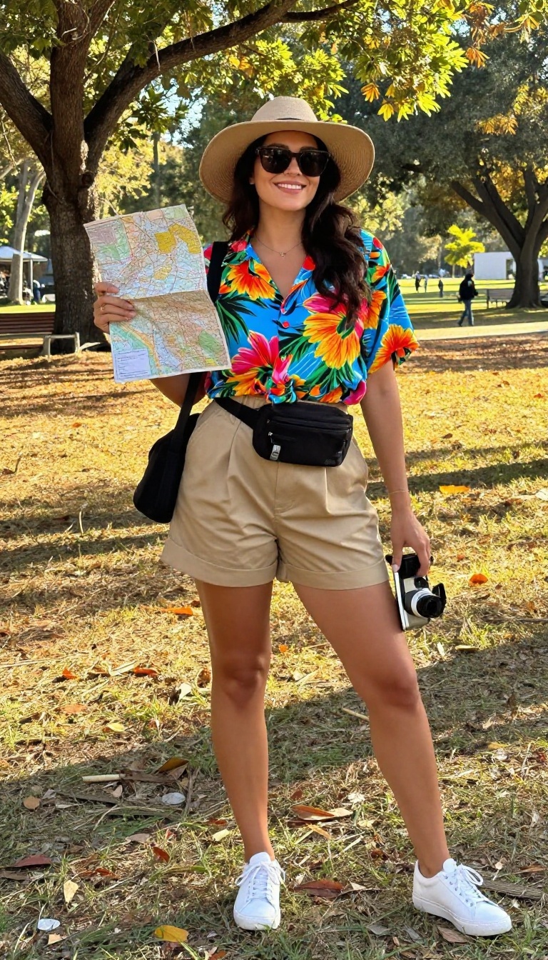 8. Tourist: Hawaiian Shirt + Fanny Pack