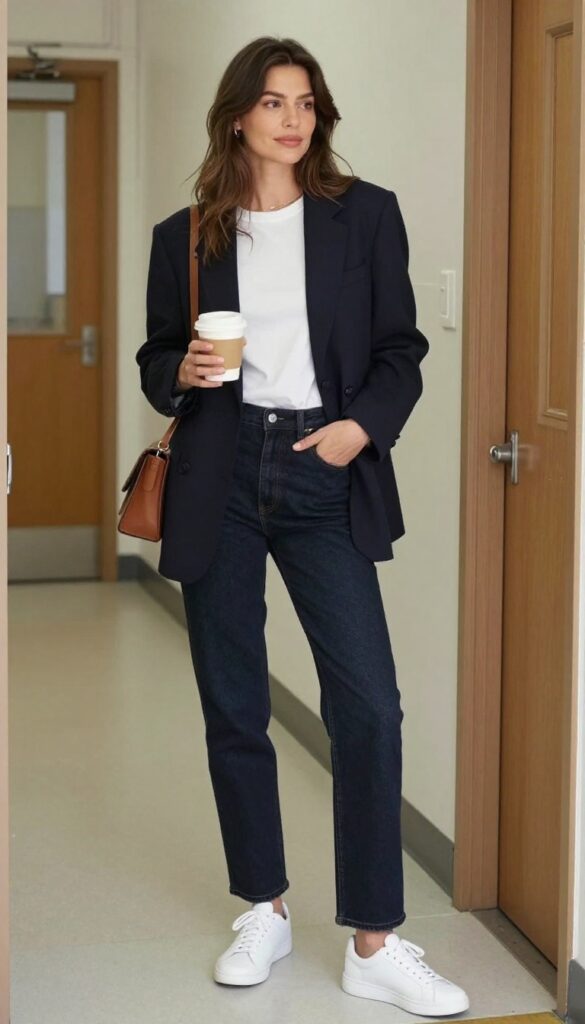 1. The Elevated Jean and Blazer Combo