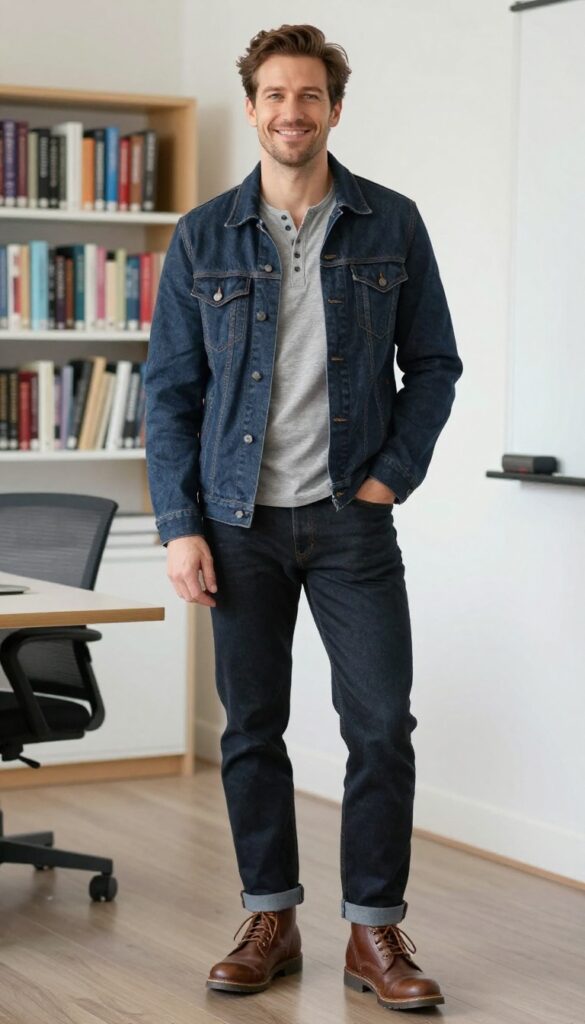4. The Denim and Blazer Mix