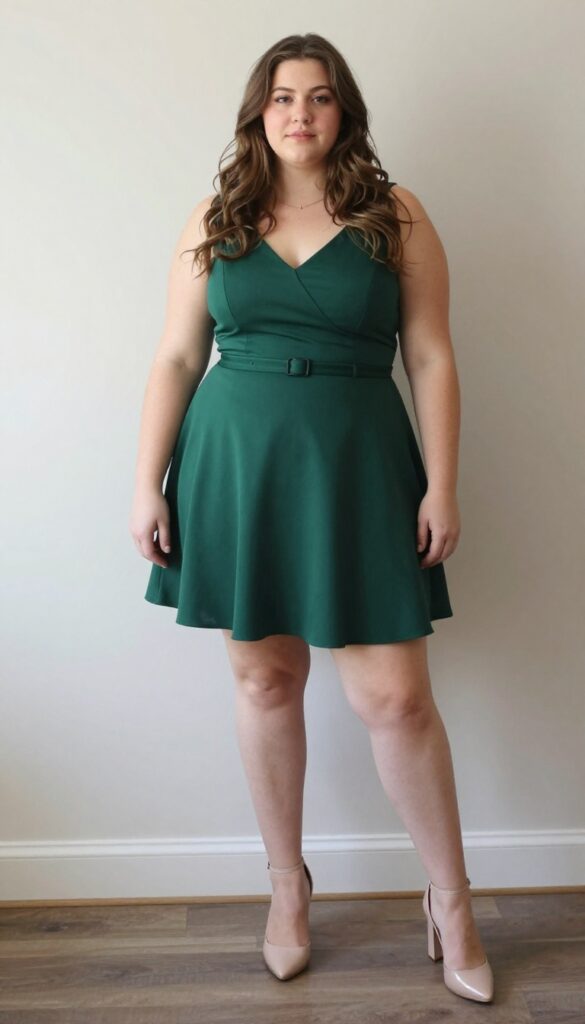 11. Fit-and-Flare with a Belted Waist