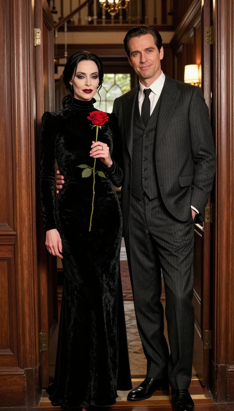 1. The Addams Family: Morticia and Gomez