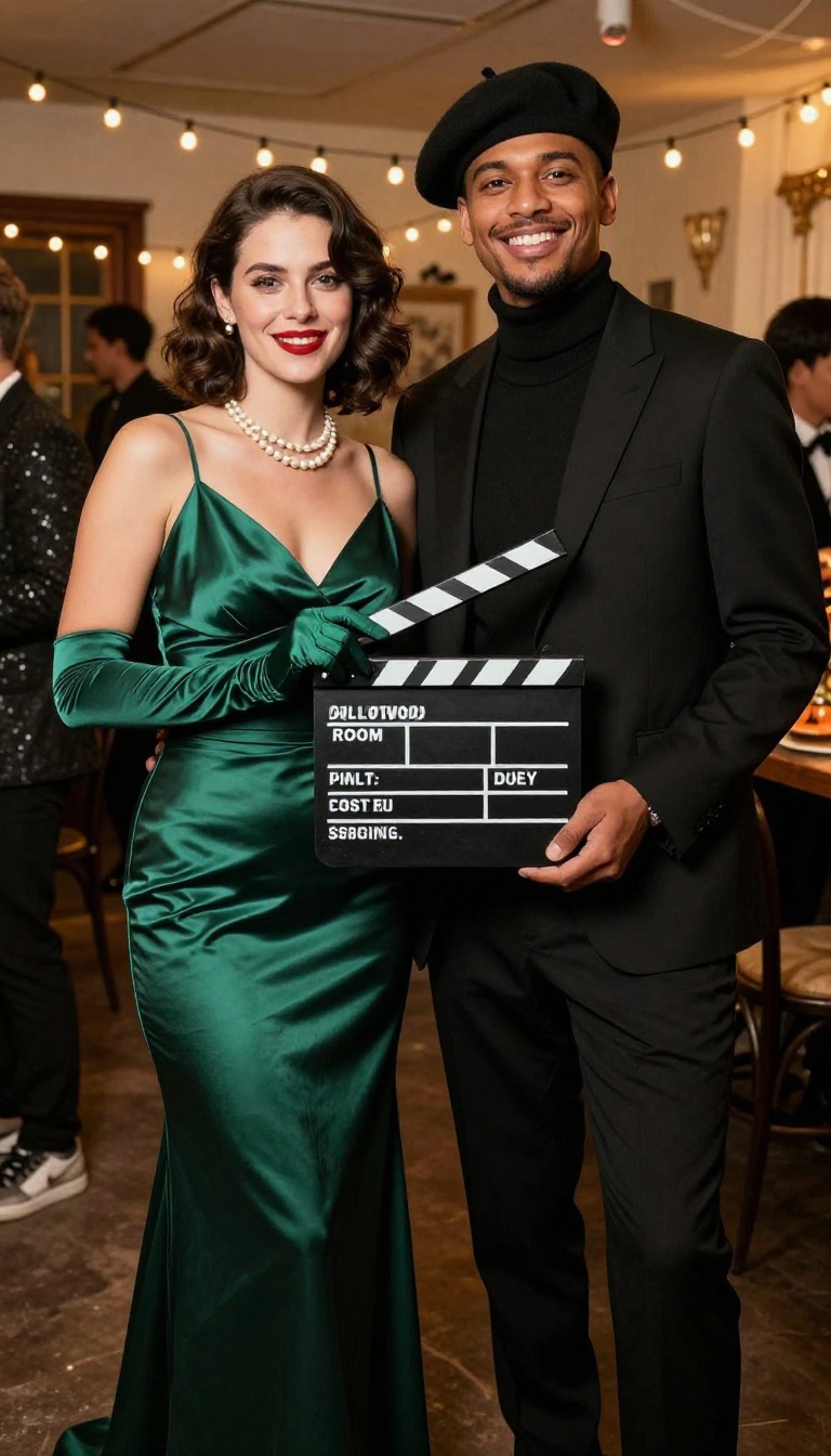 12. Glamour Duo: Old Hollywood Star and Director