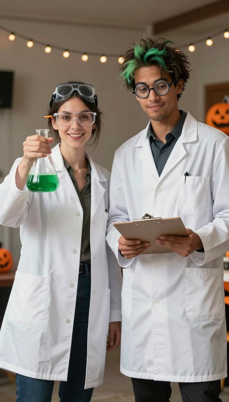 13. Mad Scientist and Lab Assistant