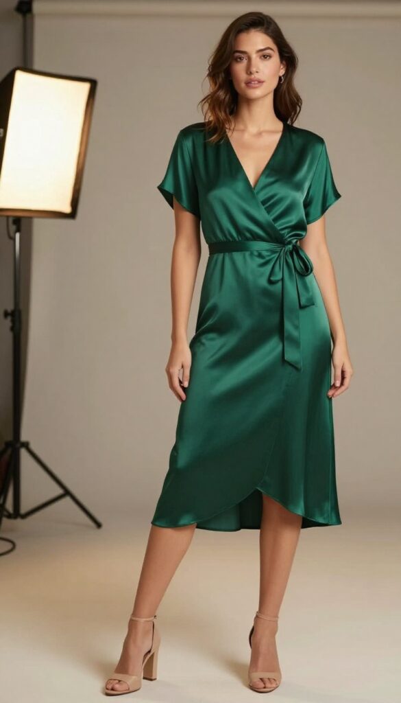 10. Wrap Dress for a Flattering Fit