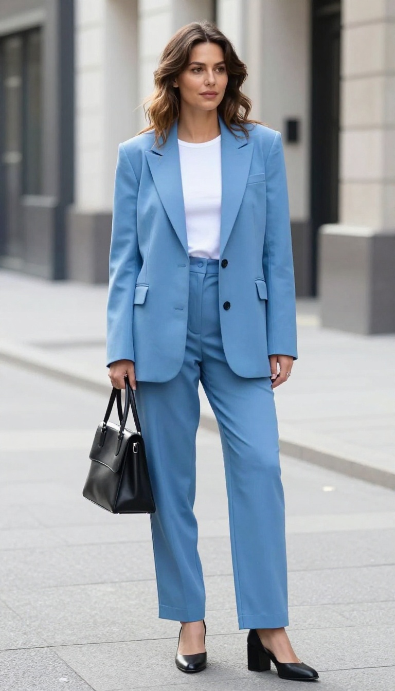 1. Power Suit with a Twist