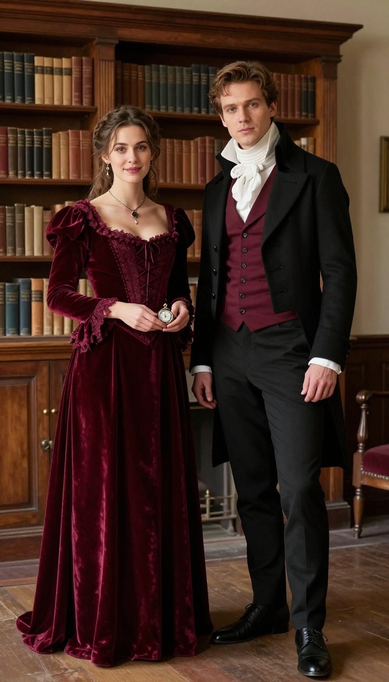1. Classic Victorian Vampire Duo