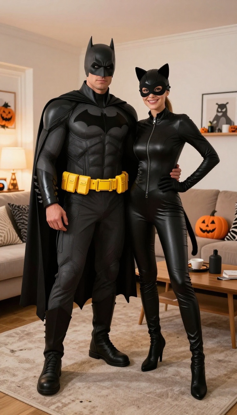 8. Superheroes: Batman and Catwoman