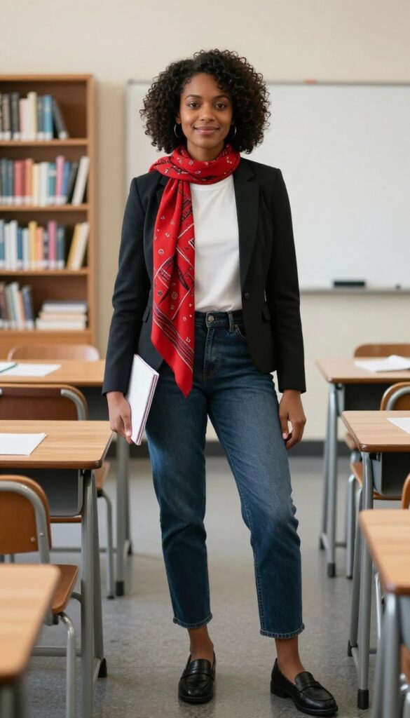 9. Dark-Wash Jeans & a Blazer