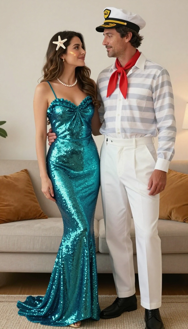 6. Mythical Creatures: Mermaid and Sailor