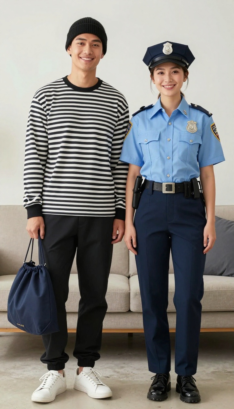 10. Burglar & Police Officer