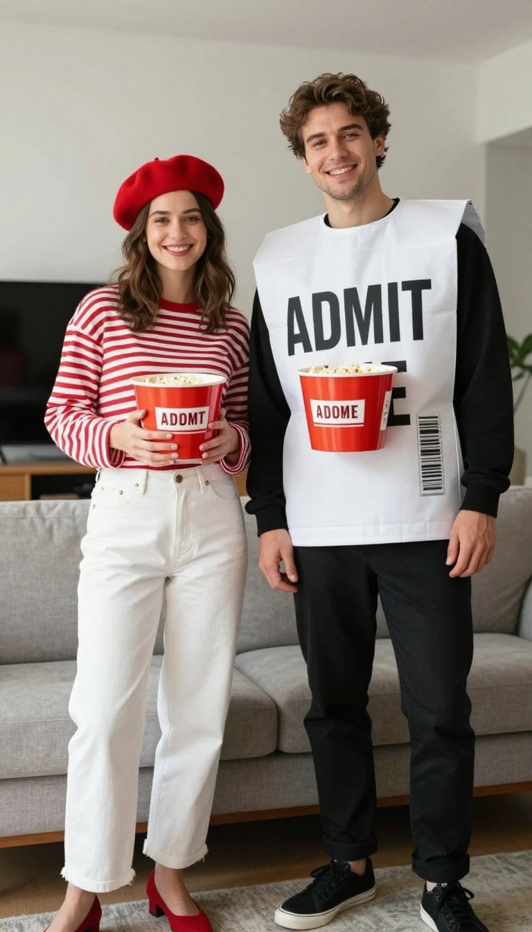 3. Movie Night: Popcorn and Movie Ticket