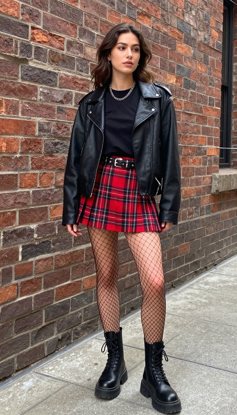 14. Punk-Inspired Plaid