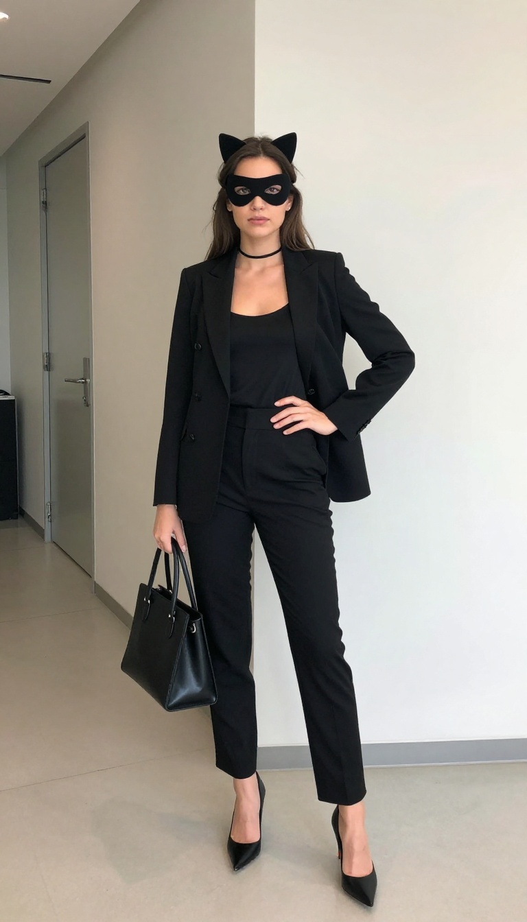 3. Tailored Blazer and Pants for a Corporate Cat