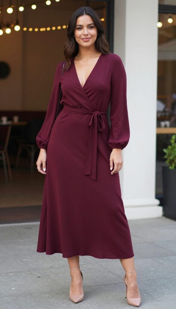 7. Wrap Dress with a Flattering Tie Waist