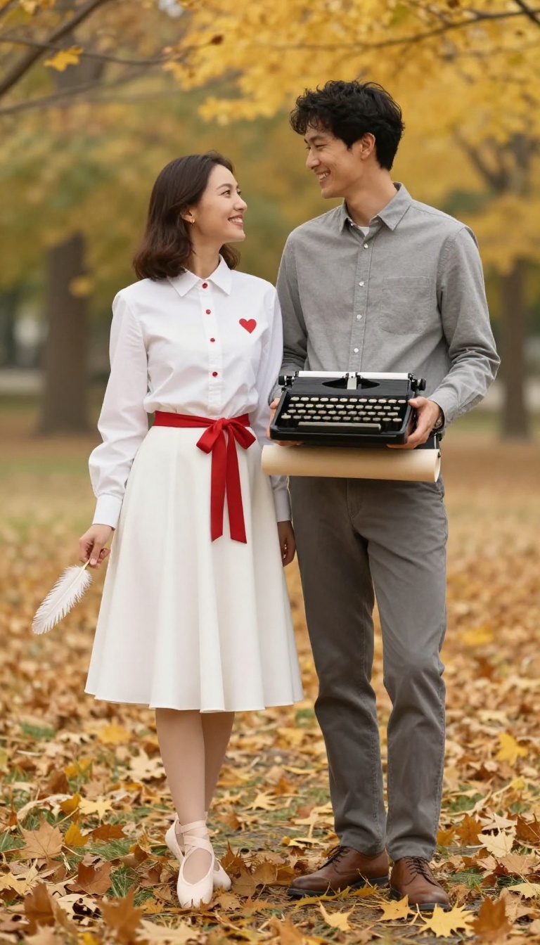 3. Classic Typewriter & Love Letter