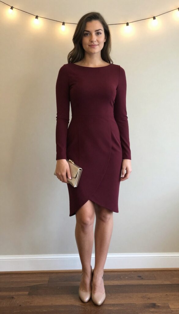 14. Stylish High-Low Hem Dress
