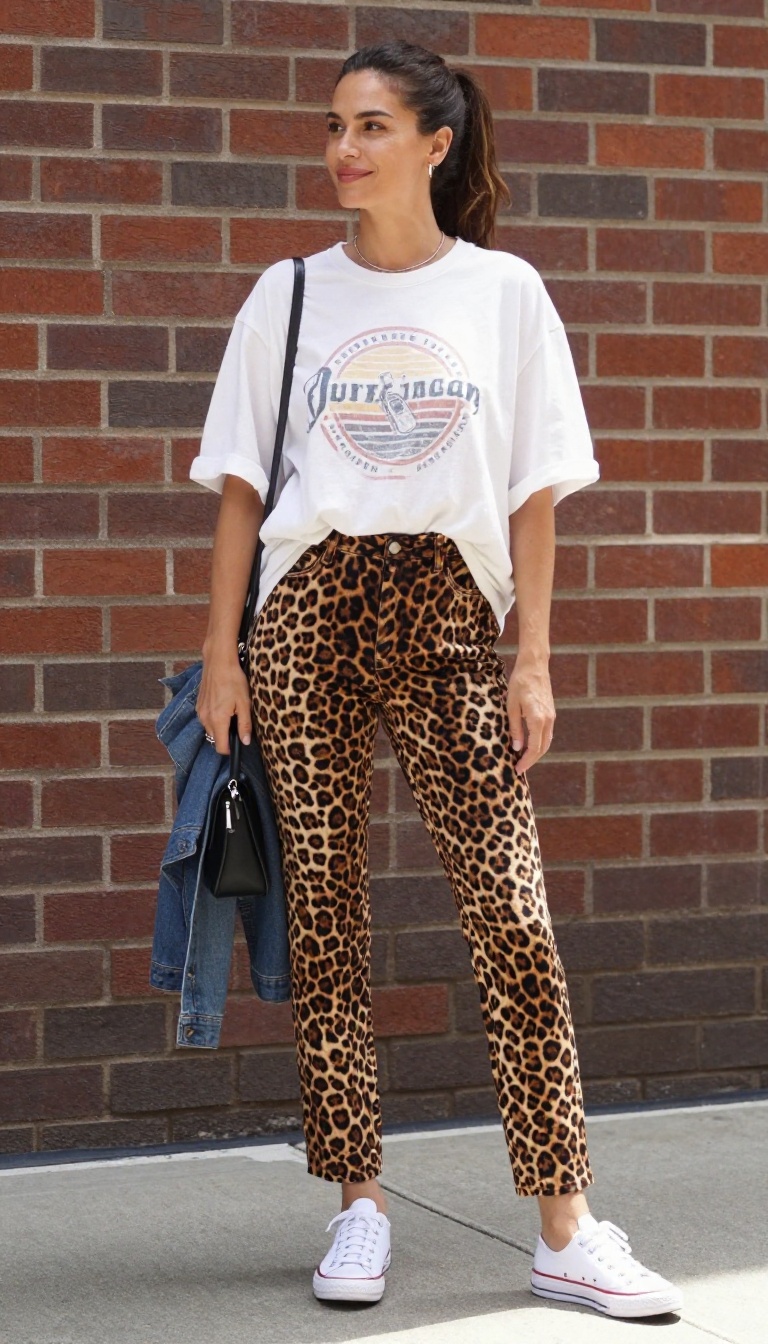 5. Bold Prints: Graphic Tees and Statement Bottoms