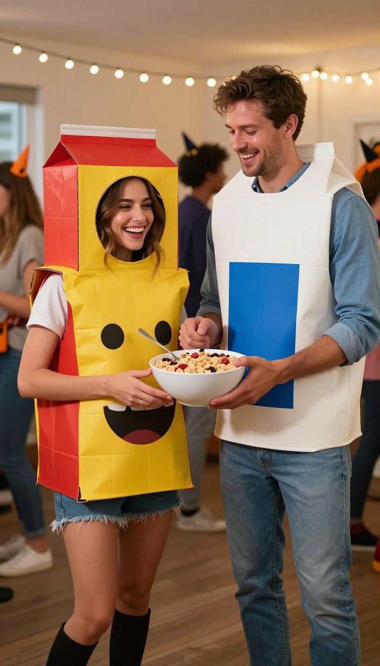 10. Cereal Box and Milk: Breakfast Buddies