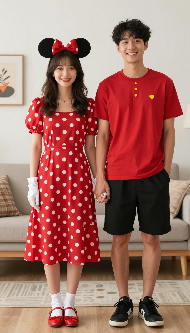 7. Disney Duo: Mickey and Minnie Mouse