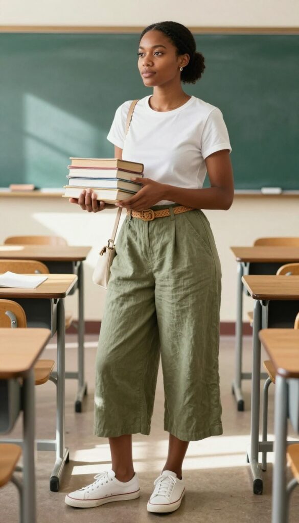 14. Culottes & a Fitted Tee