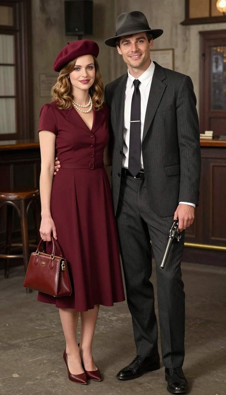 1. Bonnie and Clyde: Vintage Gangster Glam
