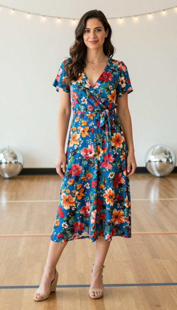 3. Flirty Wrap Dress with a Tie Waist