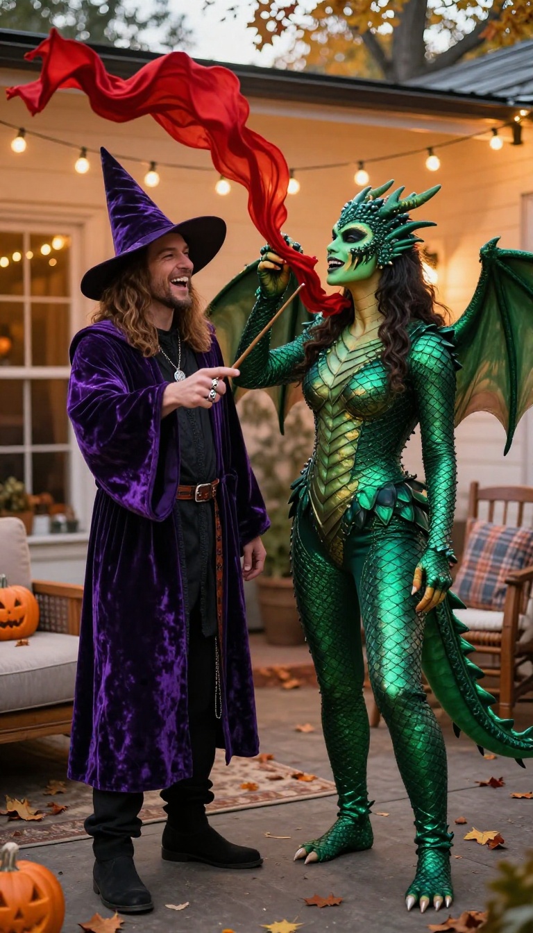 9. Fantasy: Wizard and Dragon