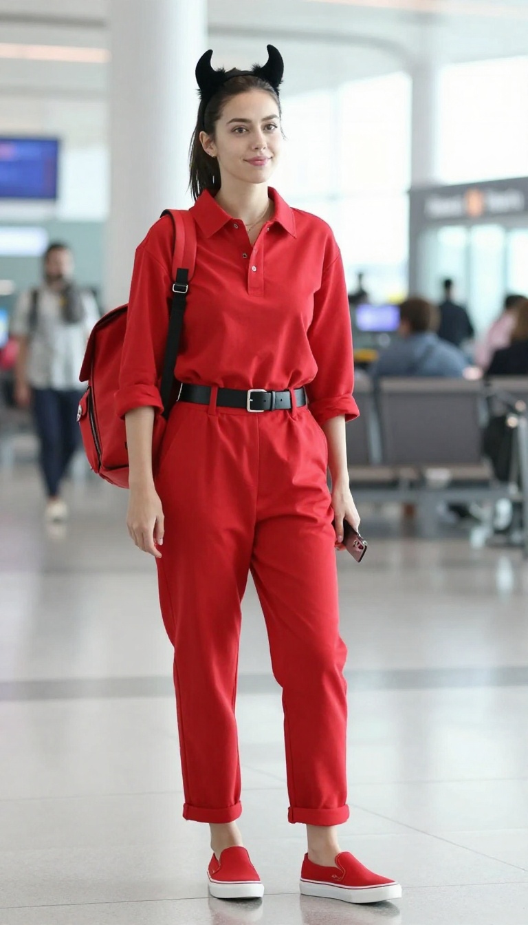 5. Devil on the Go: Travel-Friendly Costume