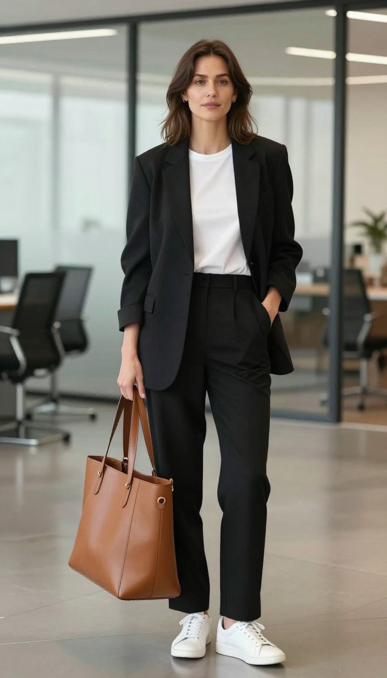 1. The Power Suit with a Modern Twist