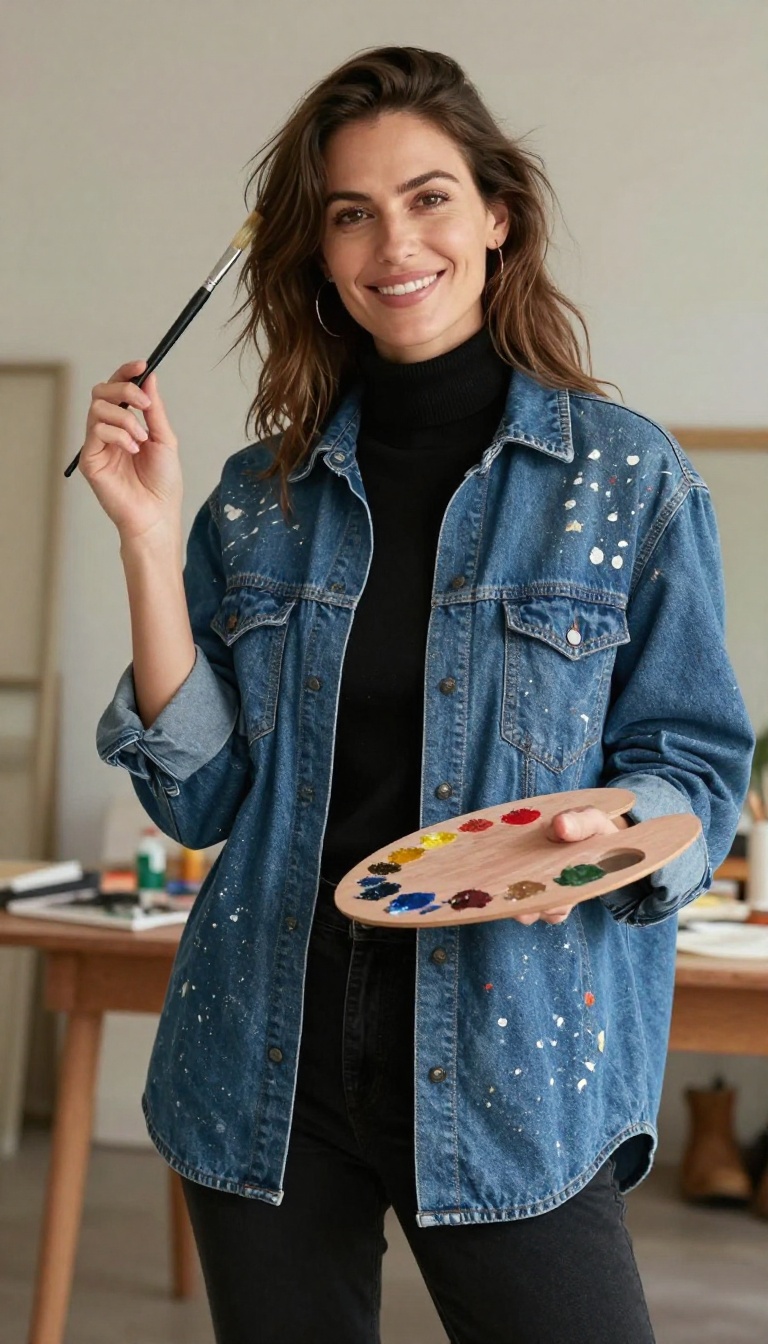 1. The Effortless Artist: Beret, Smock, and a Paint Palette