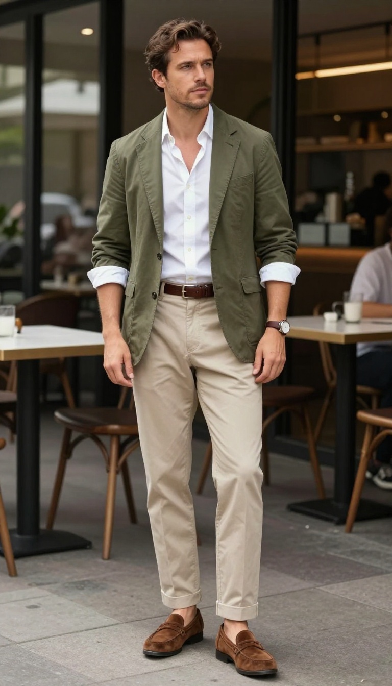9. The Preppy Blazer and Chinos: Smart Casual 80s