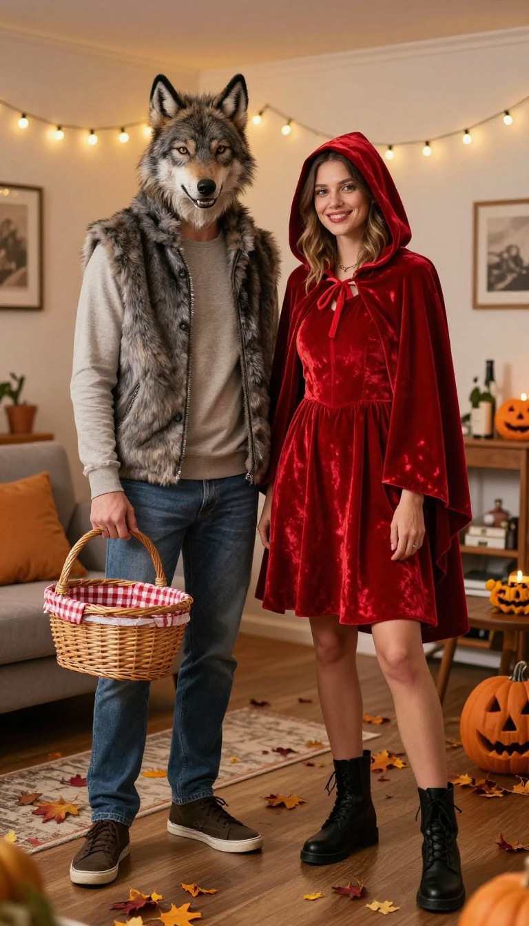 7. Fairytale Twist: Red Riding Hood and the Wolf