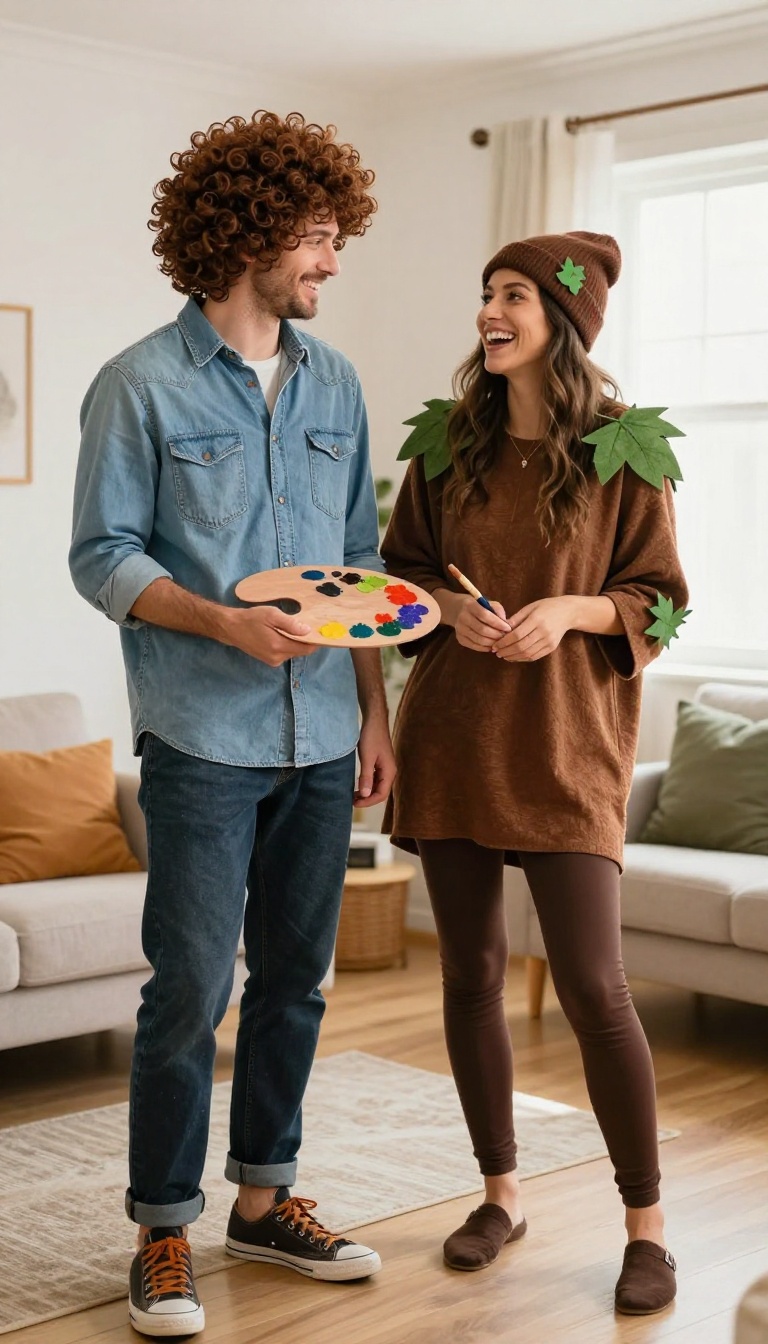 2. Classic Painters: Bob Ross and a Happy Little Tree