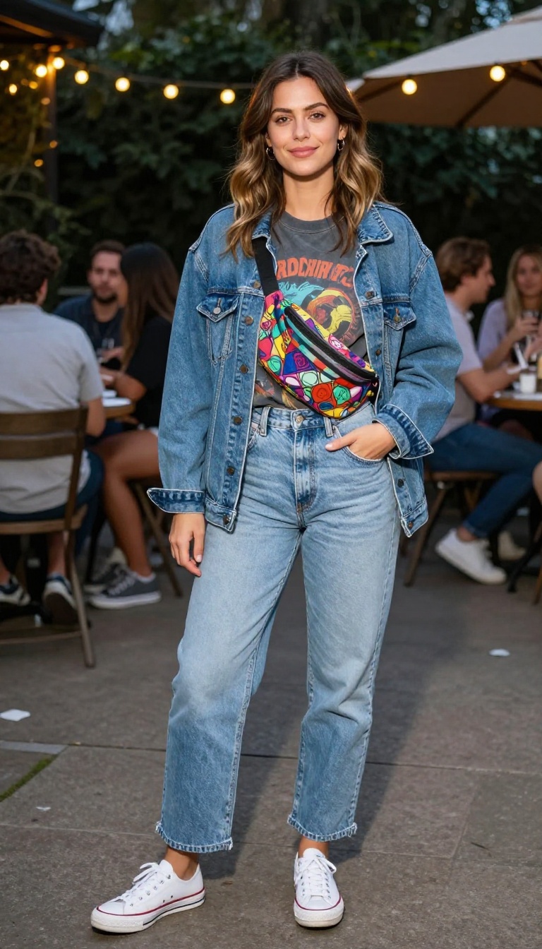 10. Casual Cool: Graphic Tees and Mom Jeans