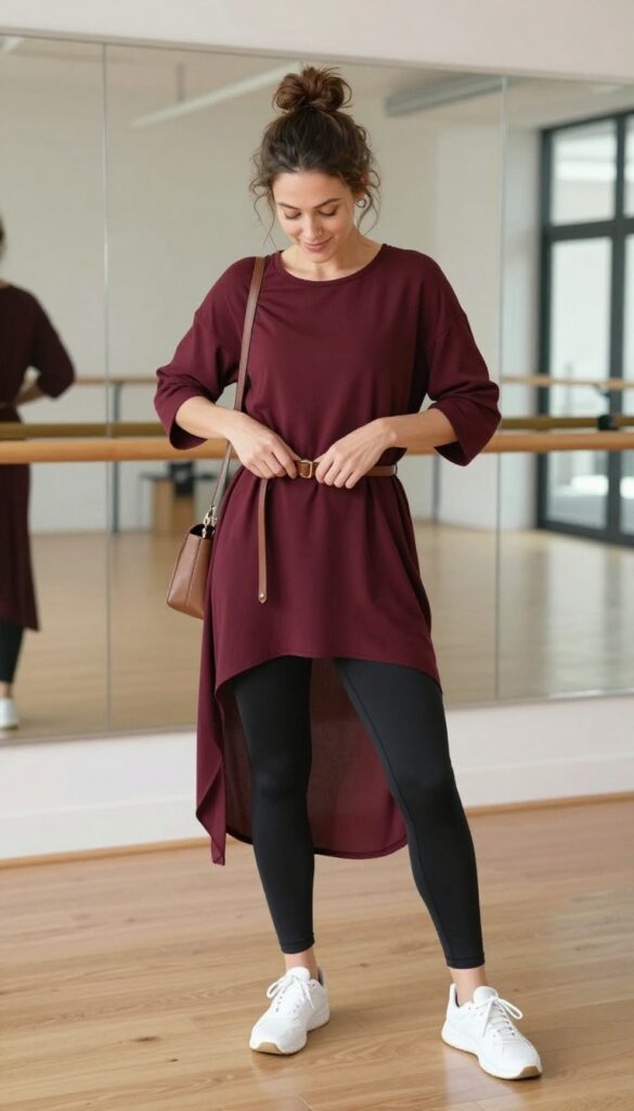 6. Tunic and Leggings with a Belt