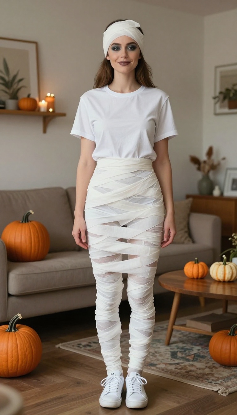 8. Mummy in a White Dress