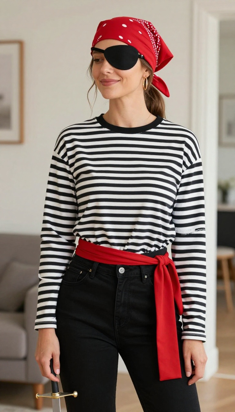 14. Pirate in a Striped Shirt