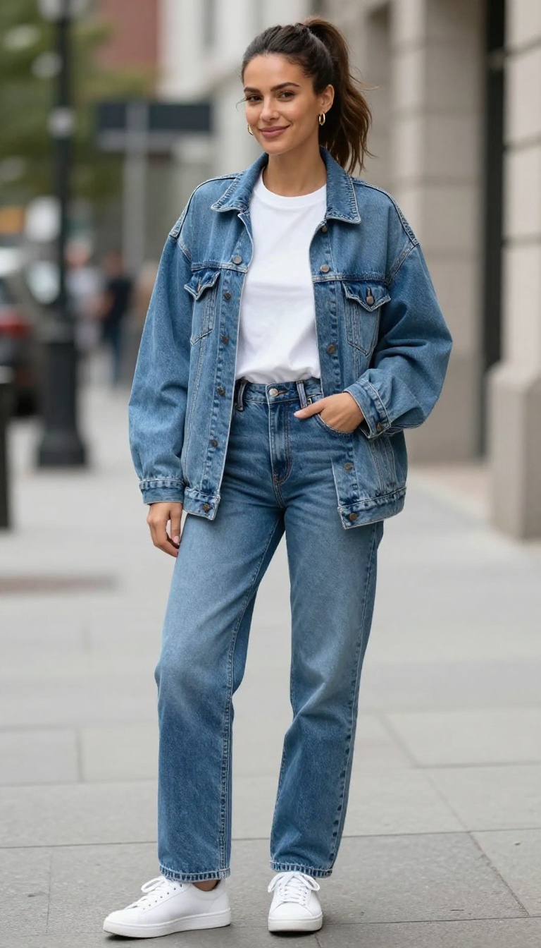 6. Denim on Denim: The Canadian Tuxedo, 80s Style